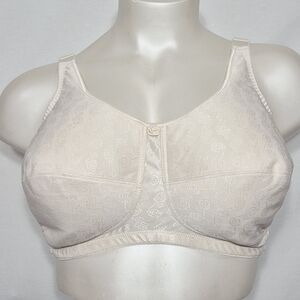 48DDD ABC Style 103 Jacquard Wire‎ Free Mastectomy Bra Beige NWT